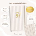 Planer Buchkalender 2027 Streifen