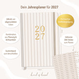 Planer Buchkalender 2027 Streifen