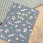 Postkarte "Du bist toll" Weltraum