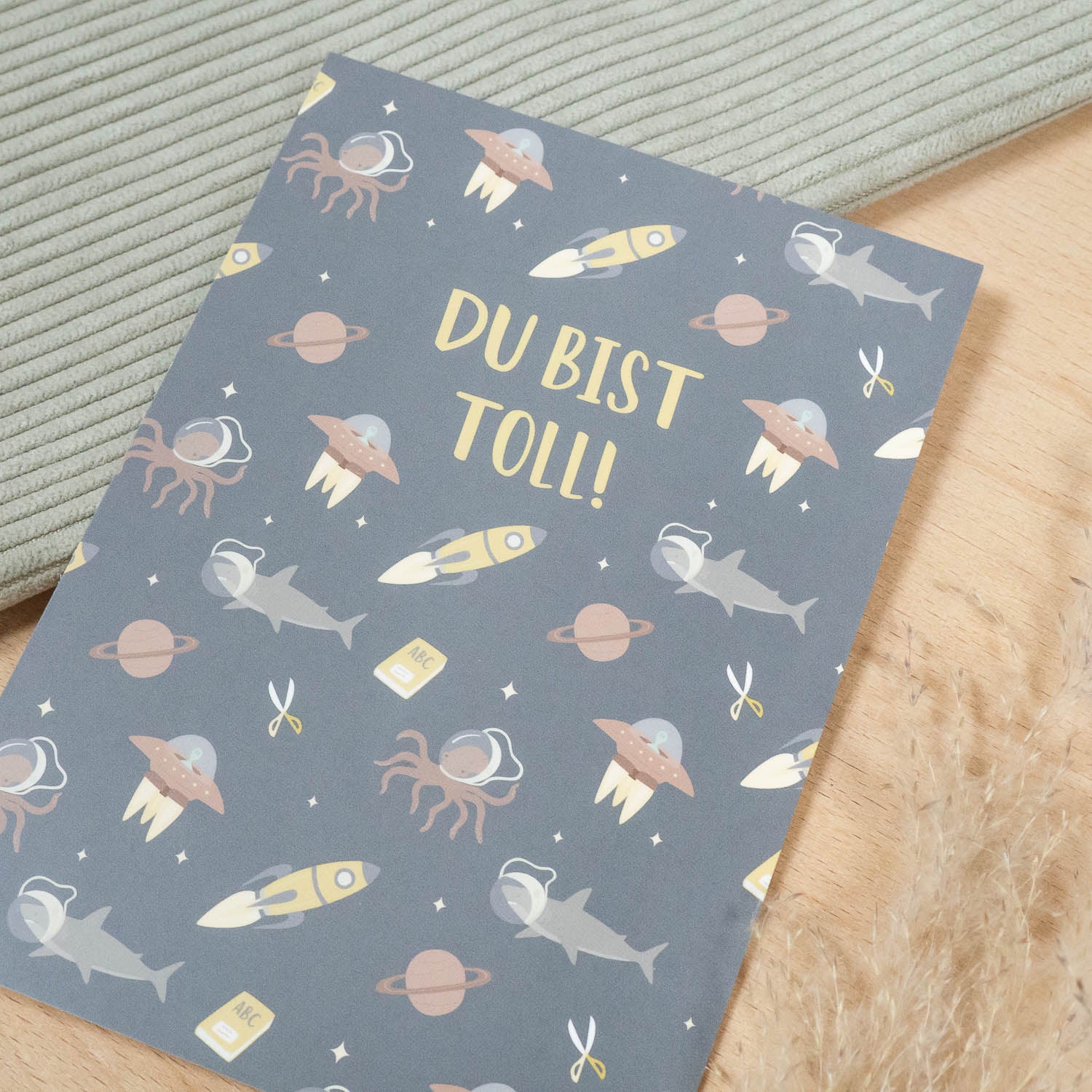 Postkarte "Du bist toll" Weltraum