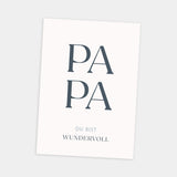 Postkarte Family "Papa - du bist wundervoll"