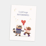 Postkarte "Lieblingspatenonkel"