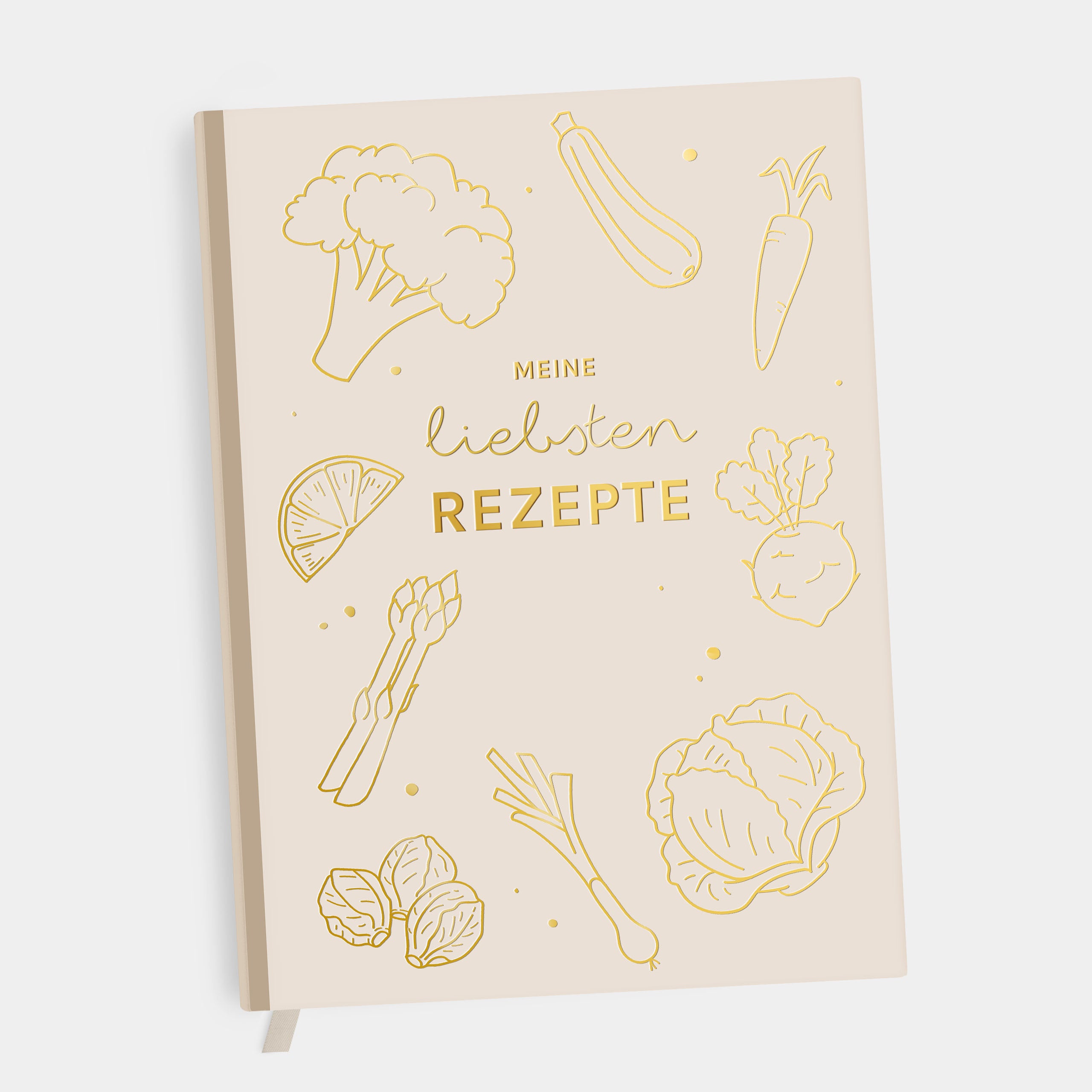 Rezeptbuch zum selber schreiben beige