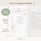 Rezeptbuch zum selber schreiben modern