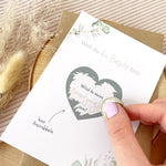 Willst du meine Brautjungfer sein? Postkarte mit Rubbellack