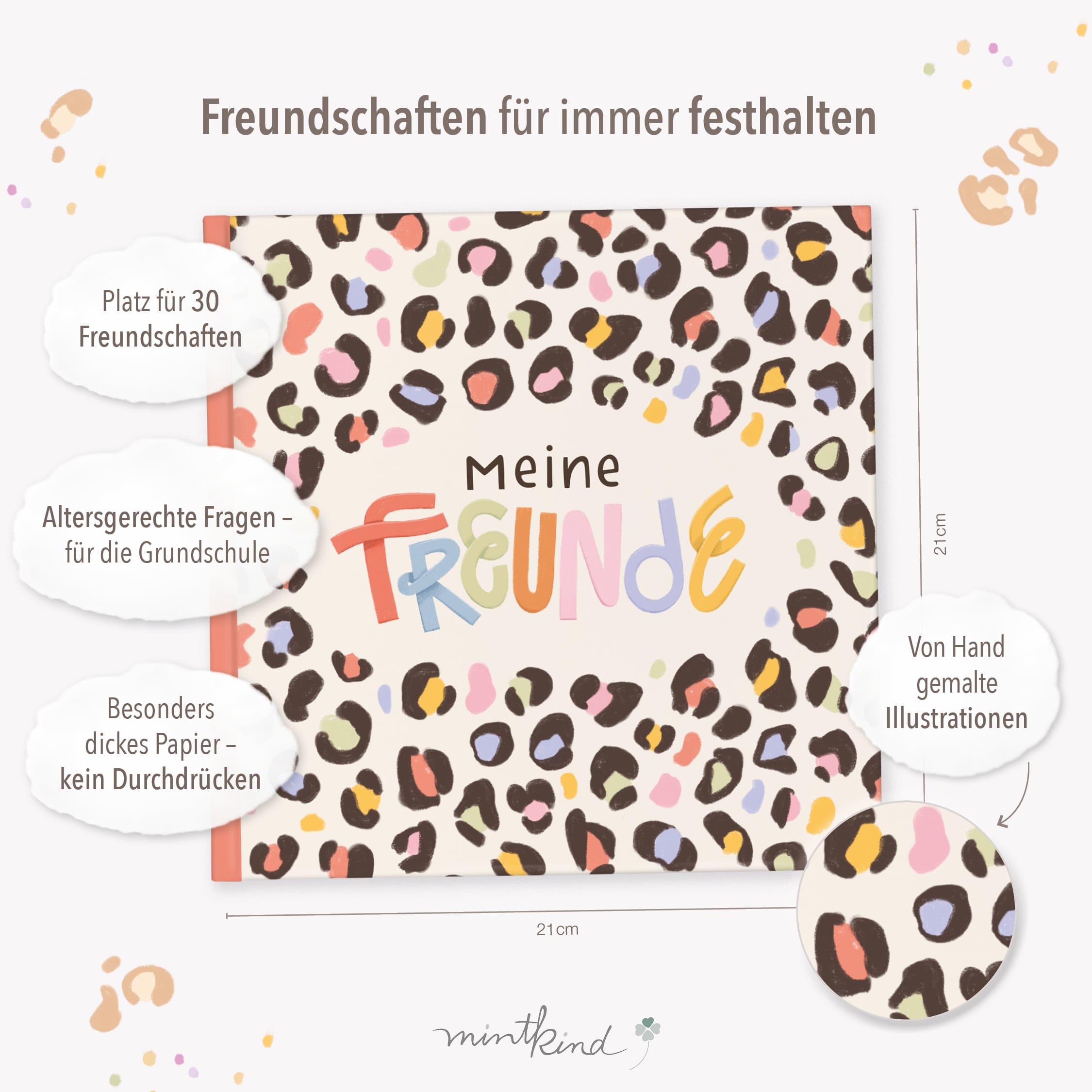 Schulfreundebuch Leo bunt