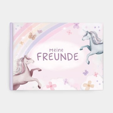 Freundebuch Schule Mädchen Einhorn
