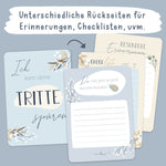 Meilensteinkarten Schwangerschaft Blau