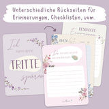 Meilensteinkarten Schwangerschaft Rosa