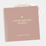Schwangerschaftstagebuch - Leinen rose