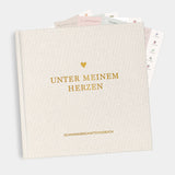 Schwangerschaftstagebuch - Leinen beige