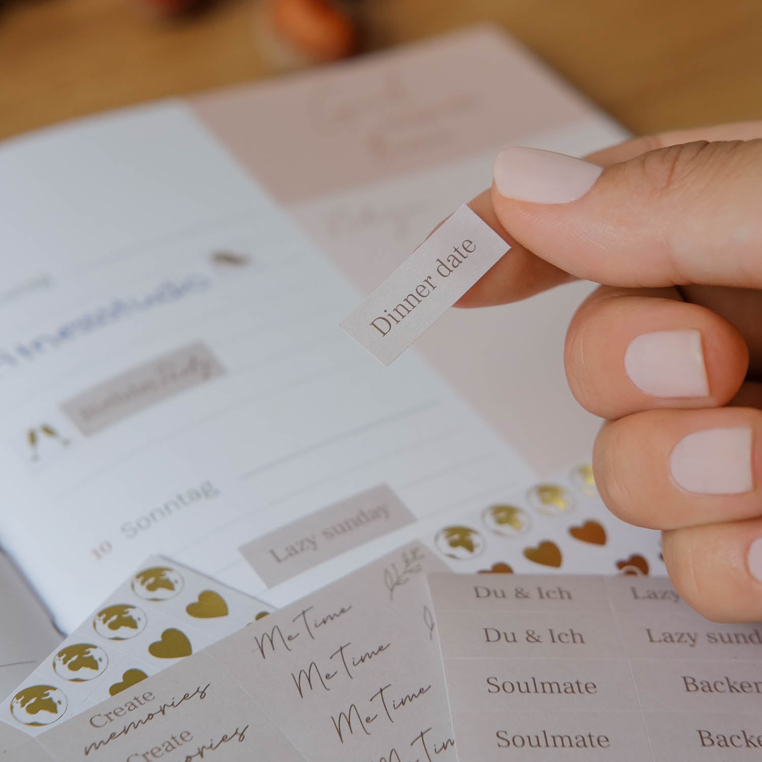 Sticker zum Planen Cover
