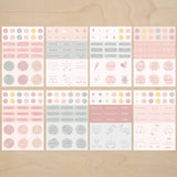 Babyalbum Sticker Set Blumen