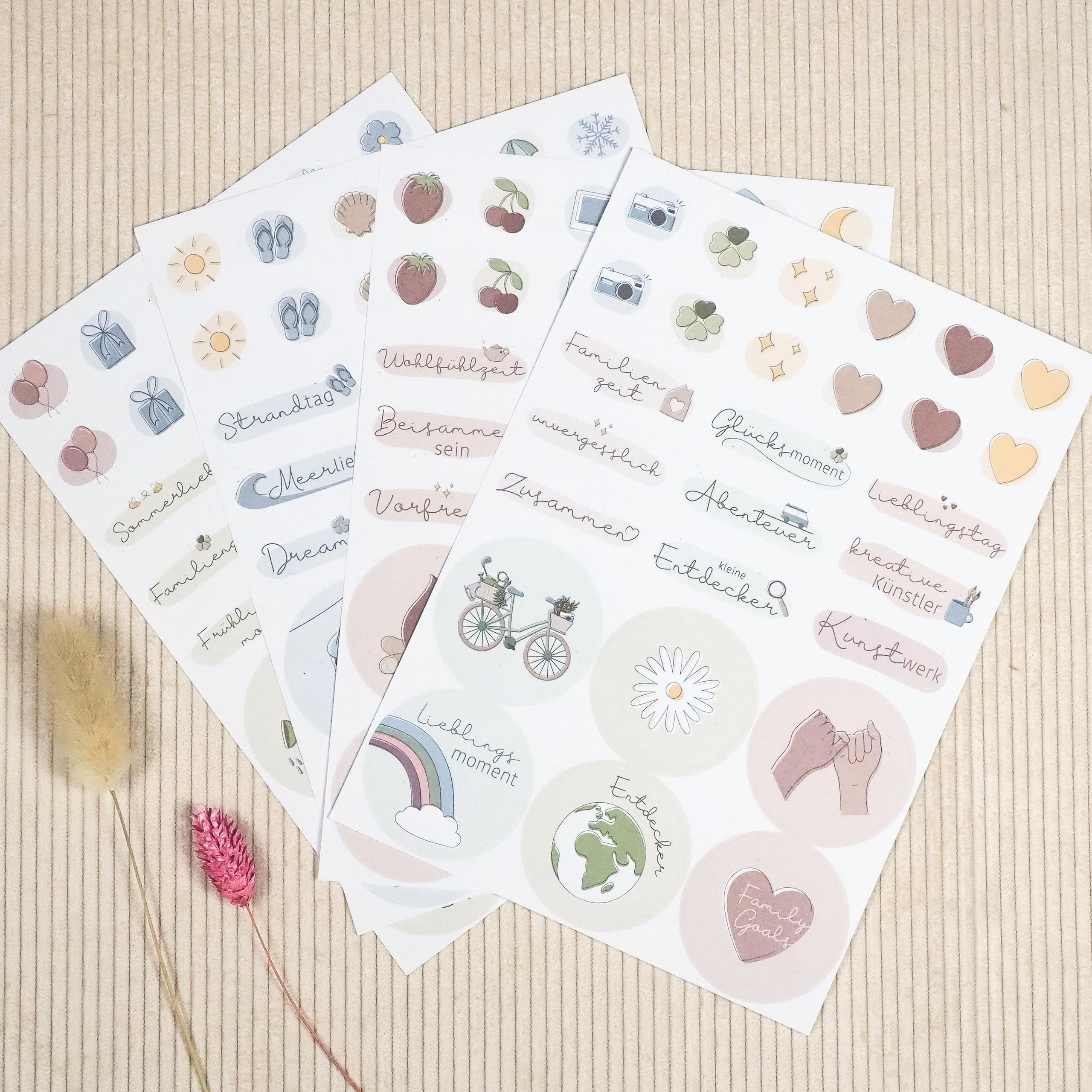 Geschenk Familie mit sticker