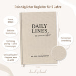 Tagebuch für 5 Jahre Beige