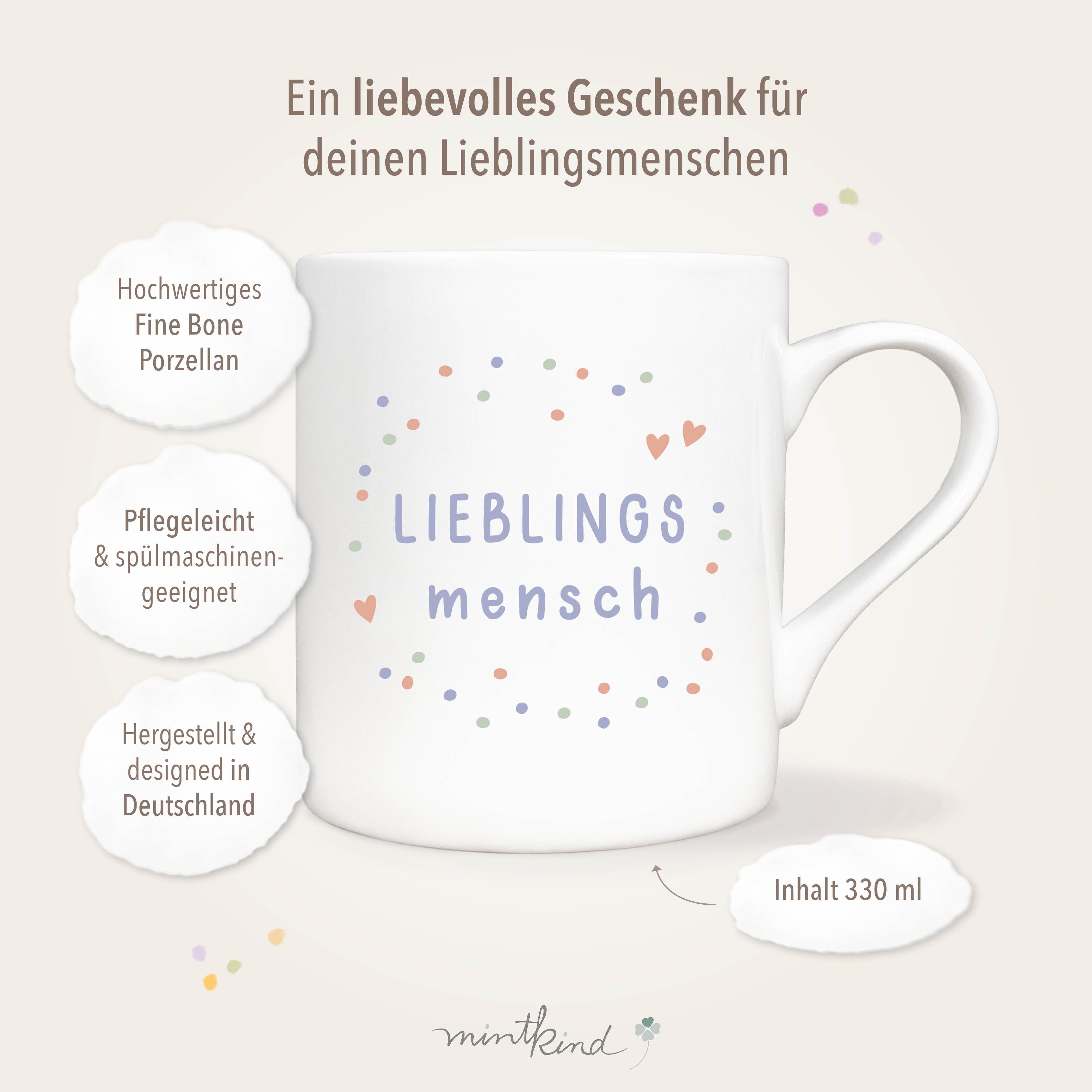 Kaffeebecher Lieblingsmensch zum Verschenken