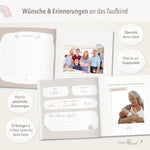 Gästebuch zur Taufe beige
