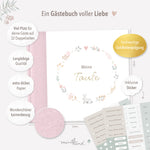 Gästebuch zur Taufe rosa