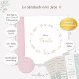 Gästebuch zur Taufe rosa