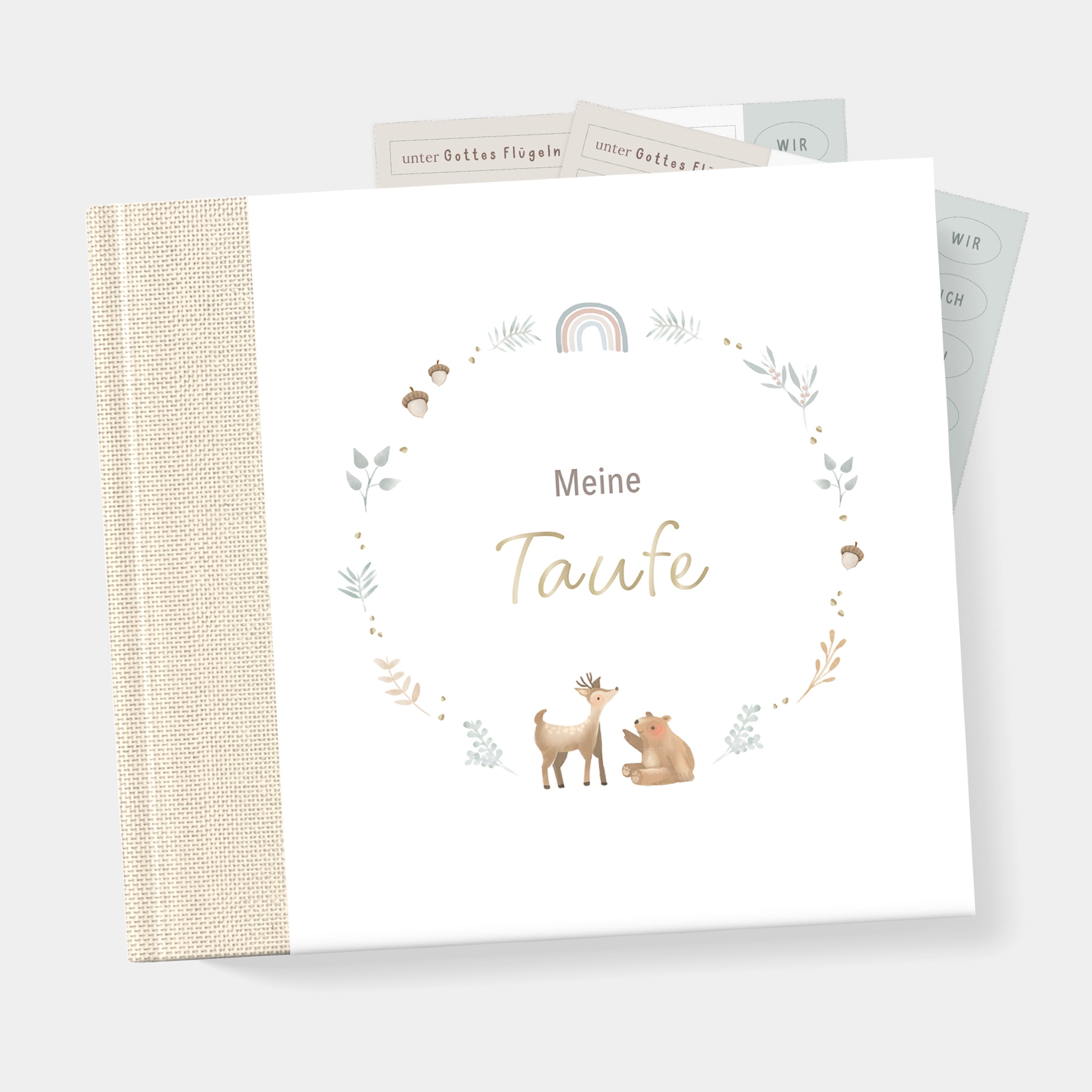 Gästebuch zur Taufe beige