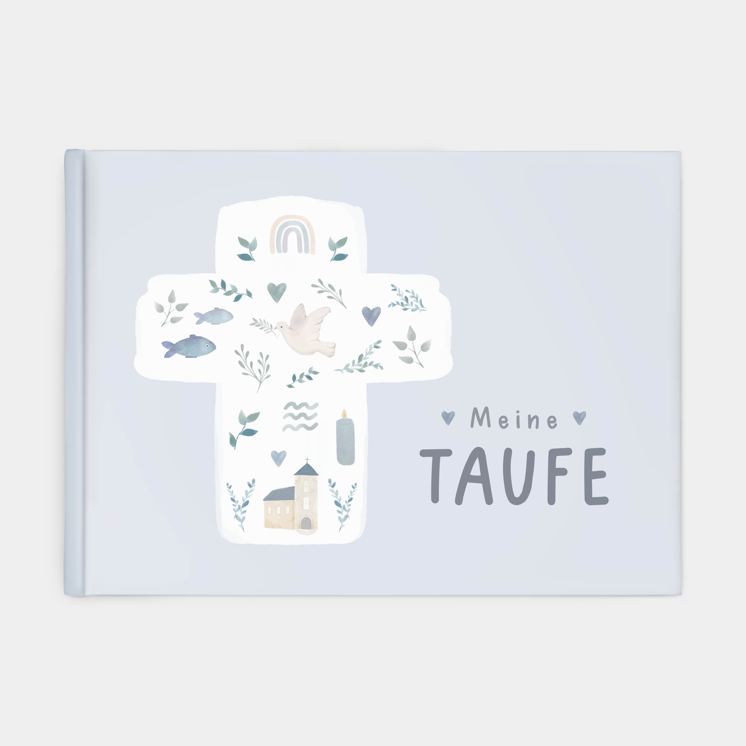 Erinnerungsbuch Taufbuch blau