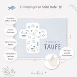 Erinnerungsbuch Taufbuch blau