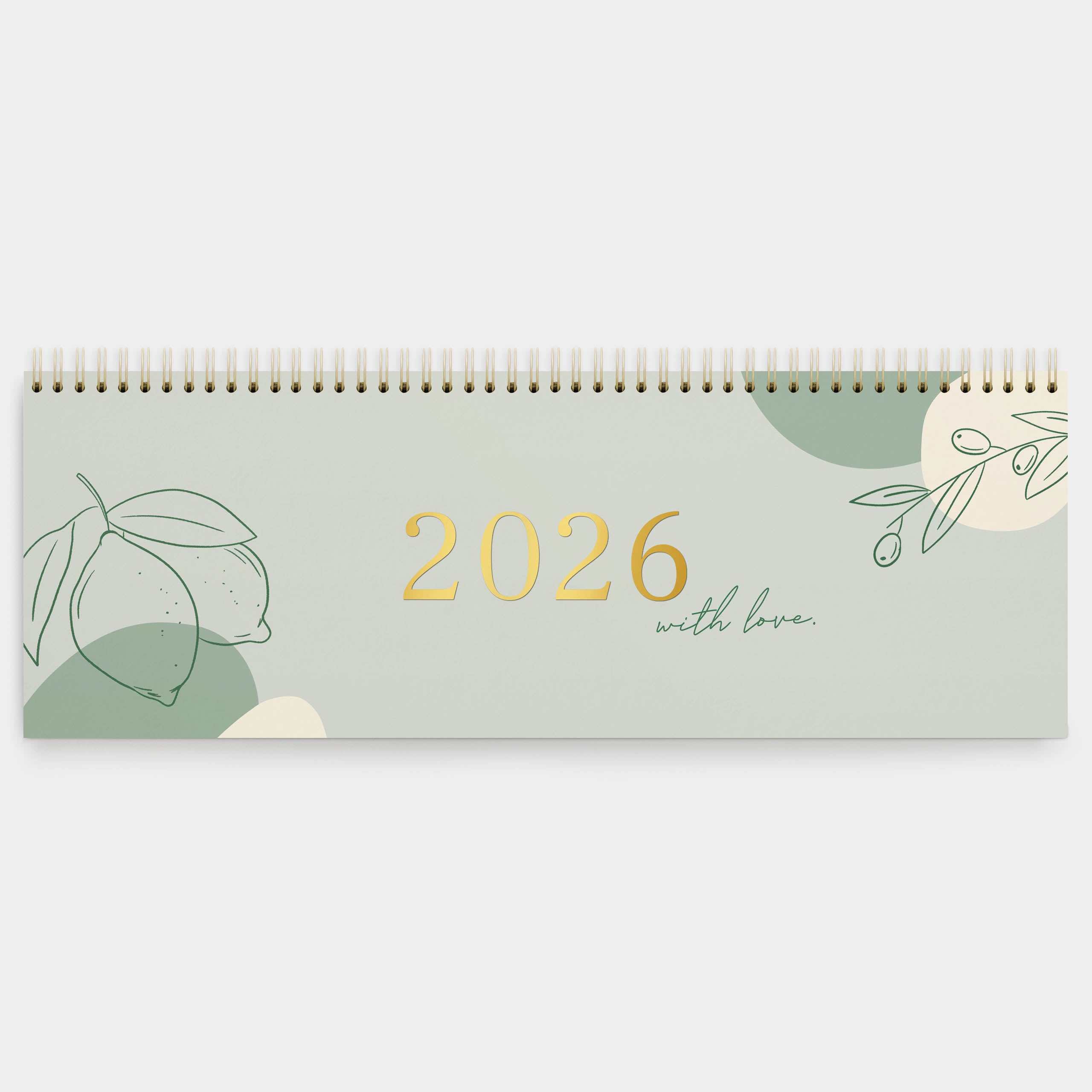Tischkalender 2026 Grün