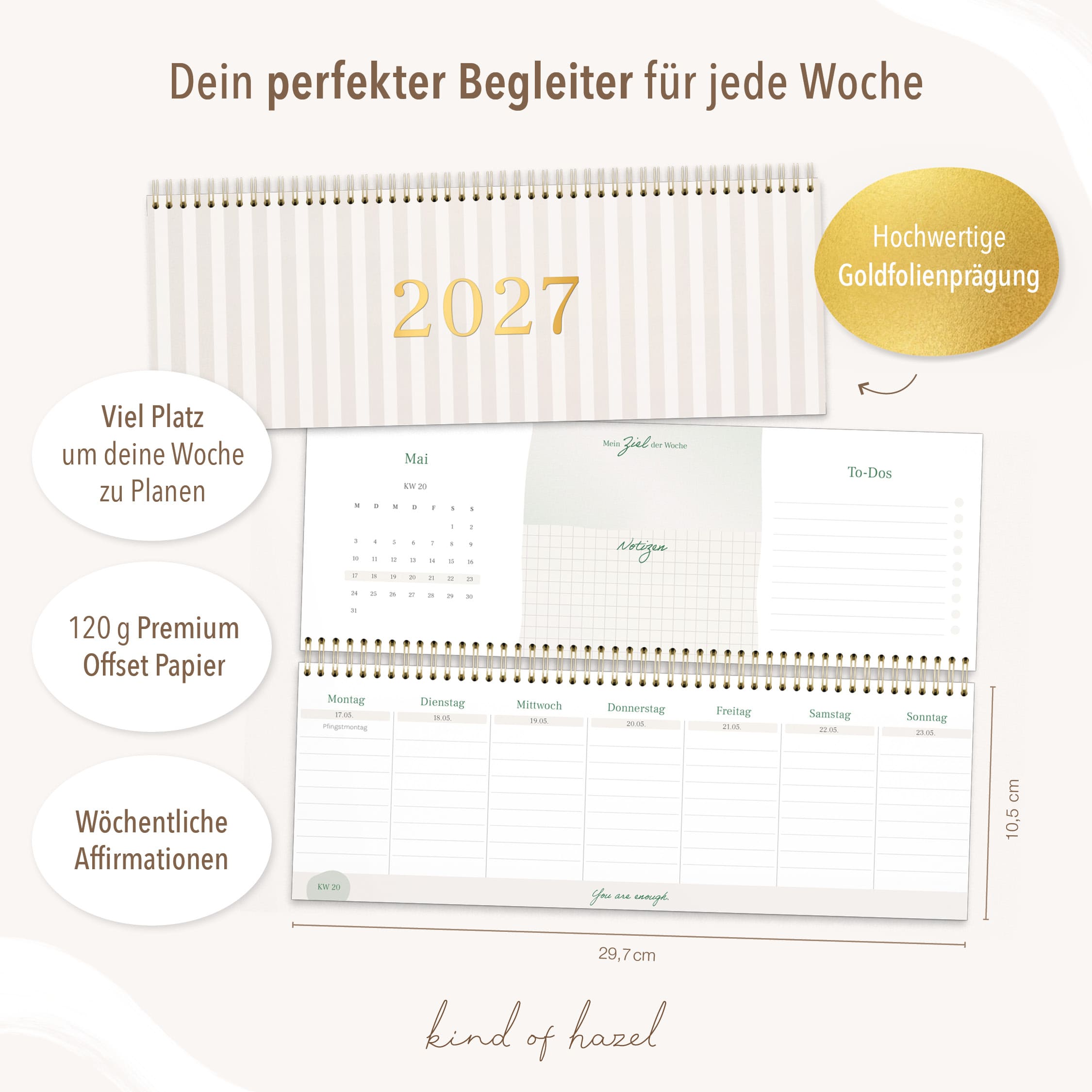 Tischkalender Streifen