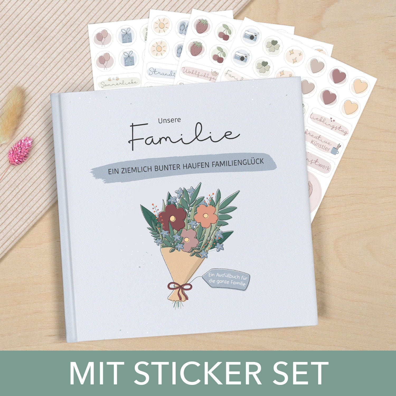 Geschenk Familie mit sticker