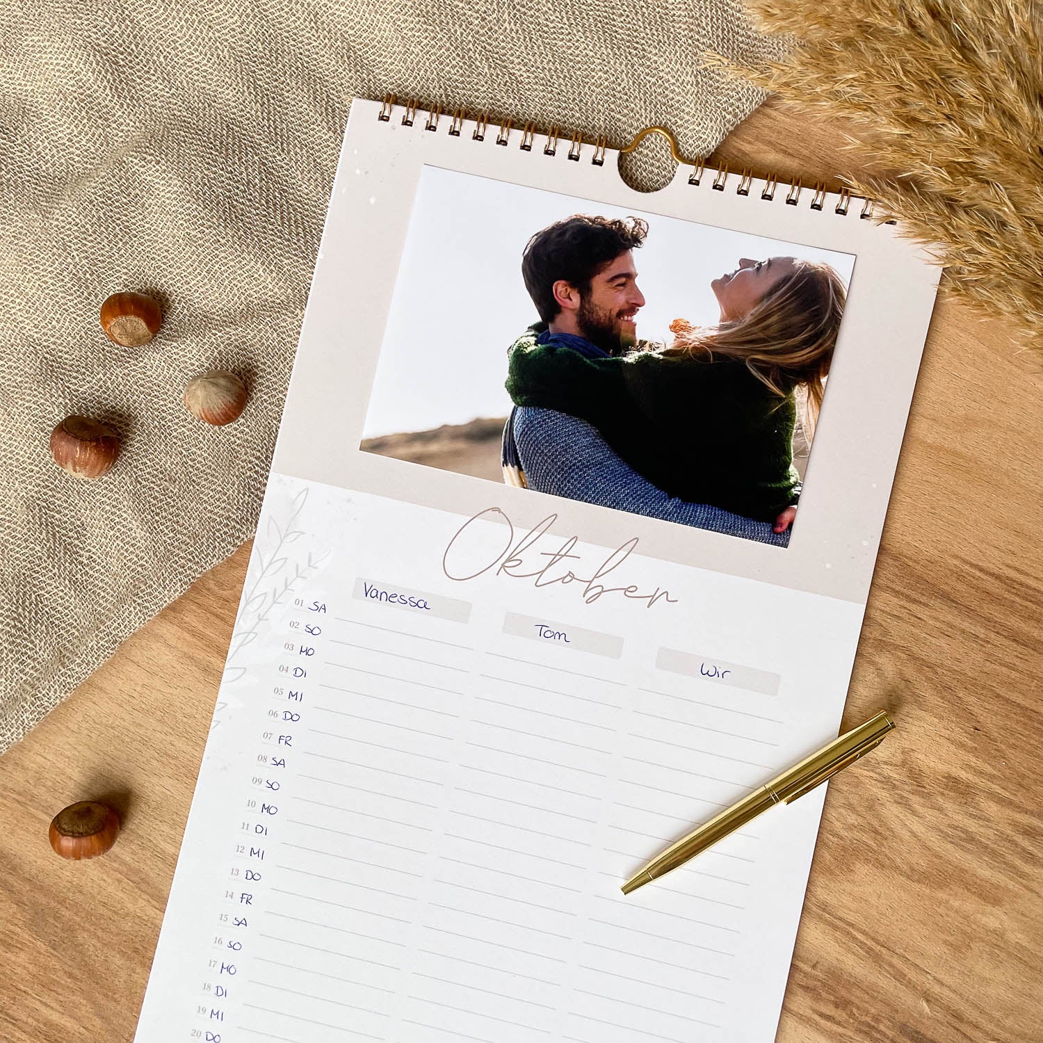 Wandkalender für Paare