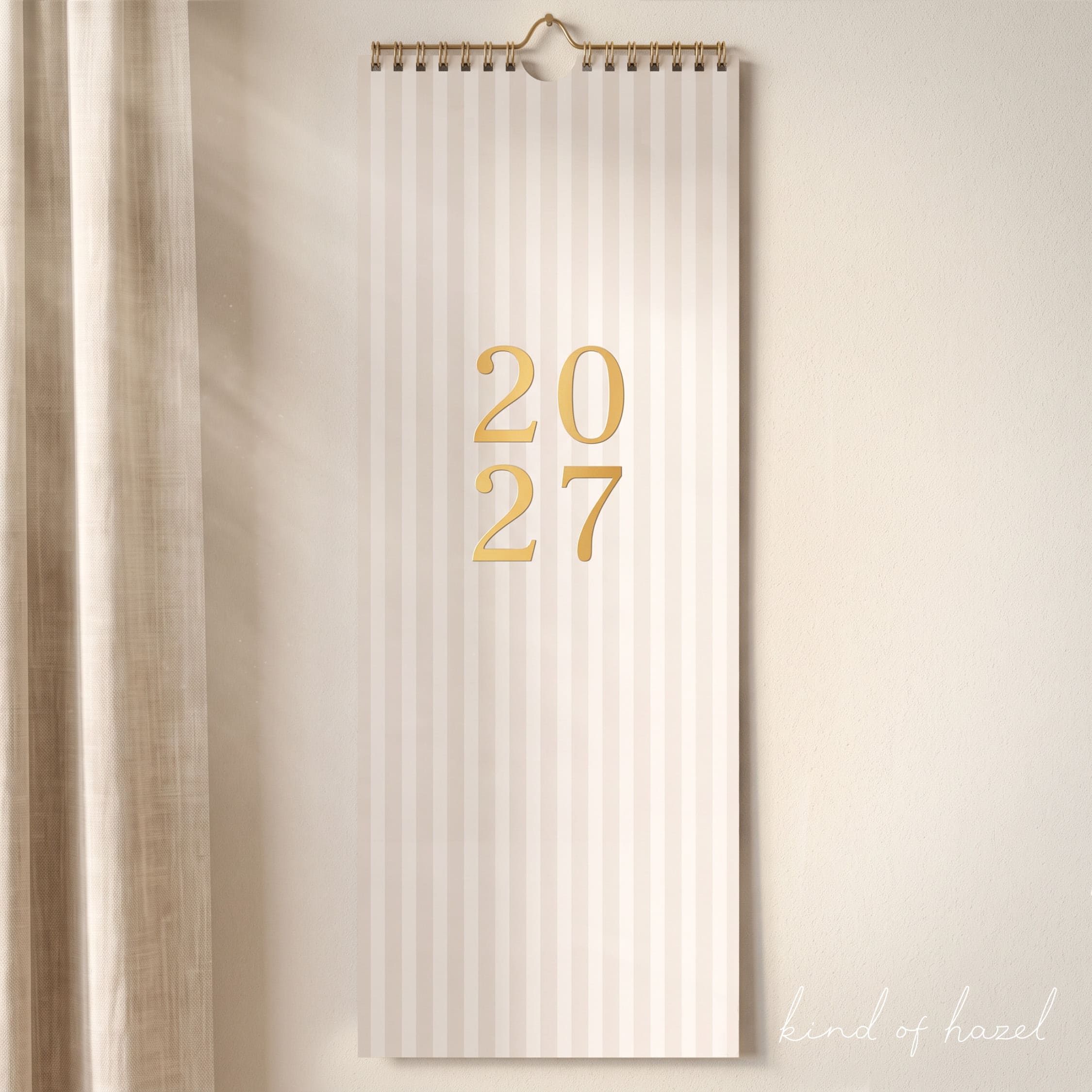 Wandkalender 2027 Streifen