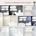 Freundebuch im Weltall-Design Blau