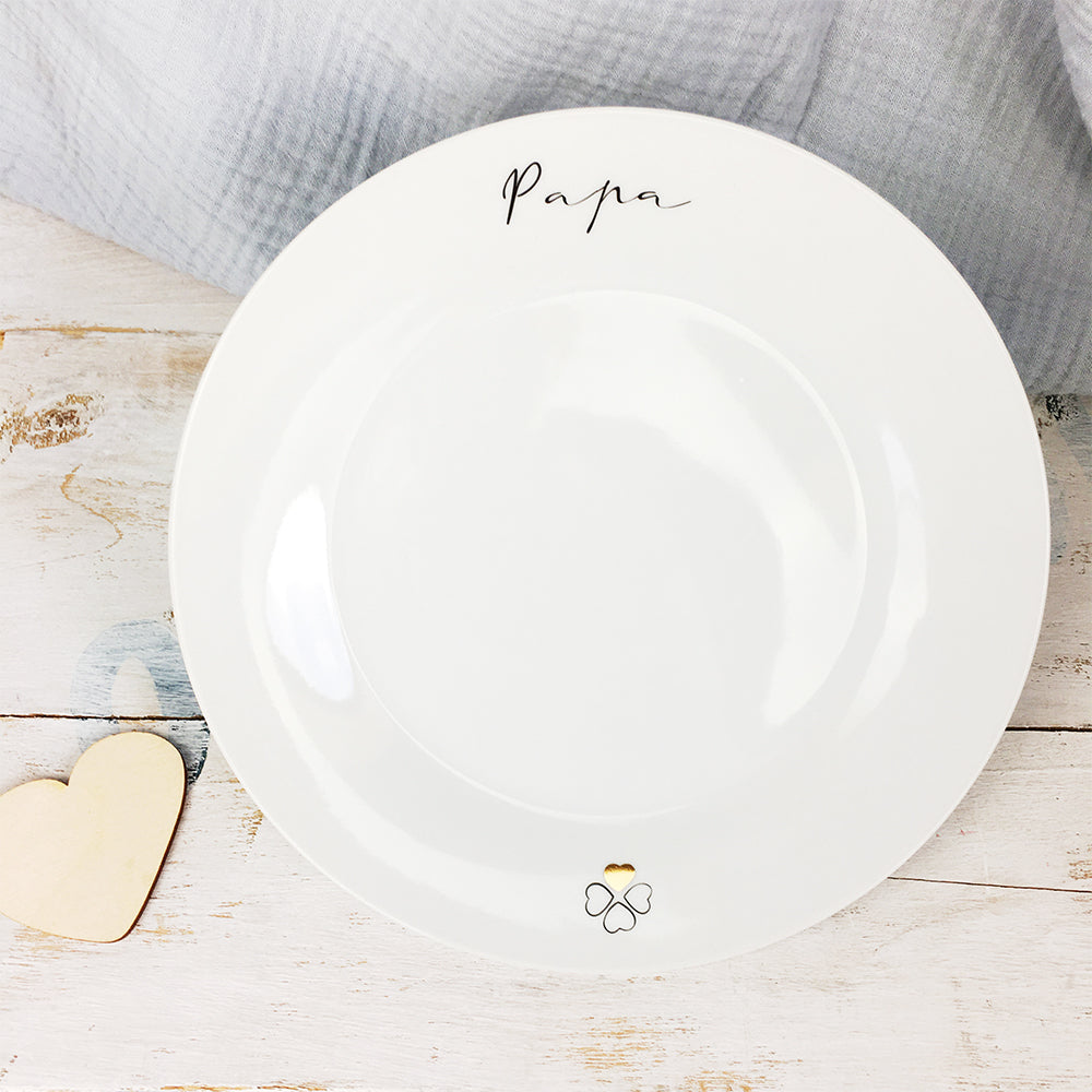 Porzellan Teller Papa
