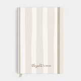 Notebook Streifen Beige