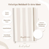 Notebook Streifen Beige