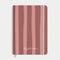 Notebook Streifen Rot
