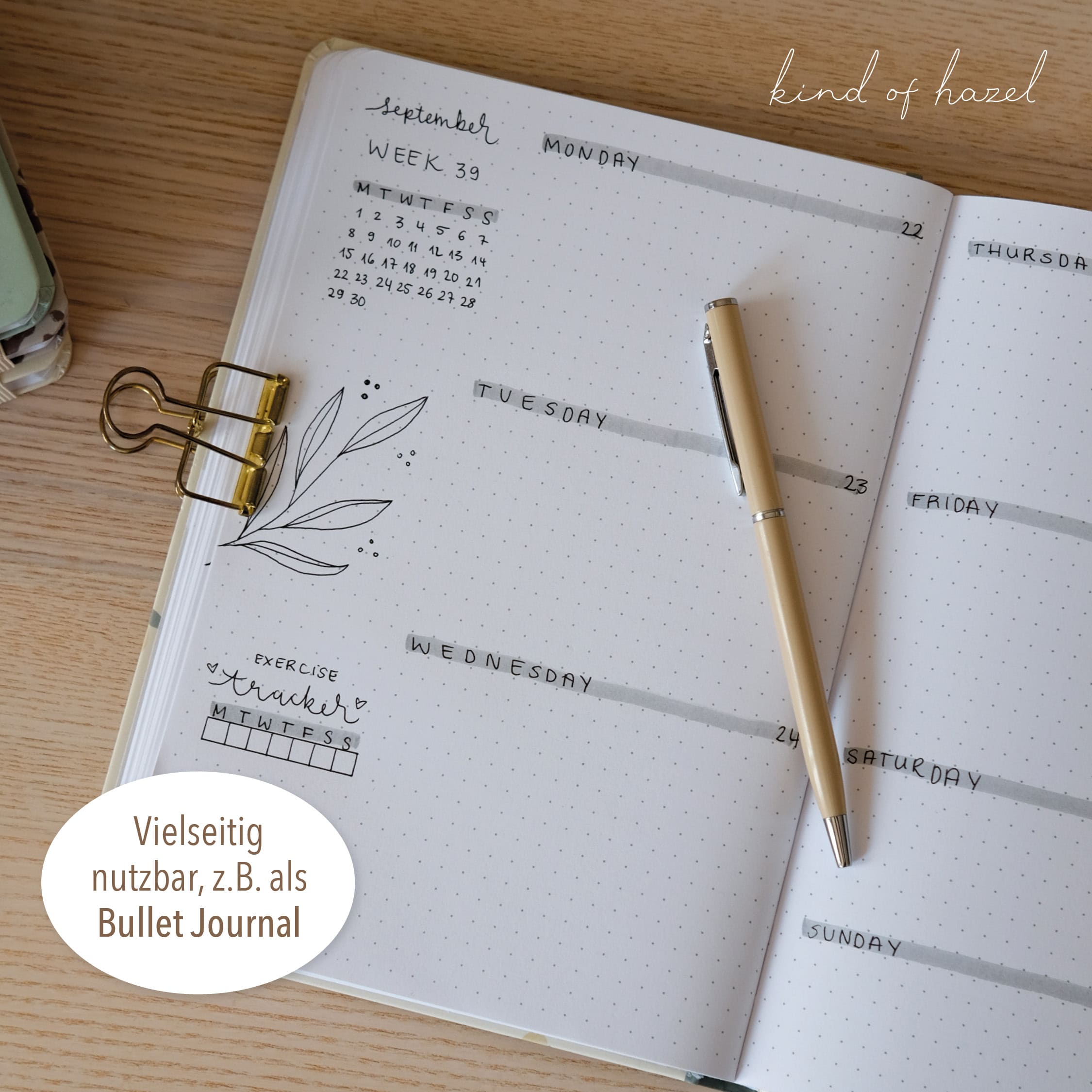 Notebook Streifen Rot