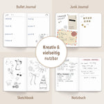 Notebook Streifen Rot