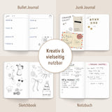 Notebook Streifen Rot